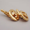 Secondhand Chanel Vintage Logo Round Cufflinks Plated