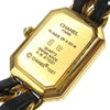 Chanel Premiere Rock Quartz Watch Plated Metal and Leather