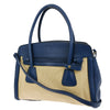 Secondhand Prada Cuir Frame Convertible Tote City Calf with Saffiano