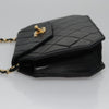 Chanel Vintage Octagon CC Flap Bag Quilted Leather