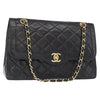 Chanel Vintage Two Tone CC Flap Bag Quilted Lambskin