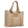Secondhand Chanel Quilted Boy Tote Quilted Aged Glazed Aged