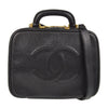 Secondhand Chanel Vintage Timeless Zip Around Vanity Case Caviar