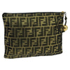 Fendi Vintage Zip Pouch Zucca Canvas