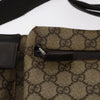 Gucci Vintage Double Belt Bag GG Canvas with Leather