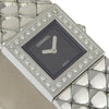 Secondhand Chanel Matelasse Quartz Watch Stainless Steel with Diamond Bezel