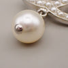 Secondhand Chanel CC Drop Brooch Metal and Faux Pearls