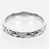 Secondhand Chanel Matelasse Ring Silver Platinum Jewelry