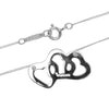 Secondhand Tiffany & Co. Triple Heart Pendant Necklace Sterling