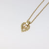 Secondhand Christian Dior Vintage CD Heart Pendant Necklace