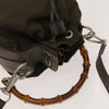 Secondhand Gucci Vintage Bamboo Bucket Bag Nylon and