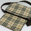 Secondhand Burberry Vintage Flap Crossbody Bag Haymarket