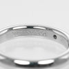 Secondhand Tiffany & Co. Elsa Peretti 1 Diamond Stacking Band Ring 950 Platinum with Diamond