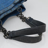 Secondhand Bottega Veneta Belted Zip Chain Tote Intrecciato Nappa with Snakeskin