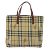 Secondhand Burberry Top Handle Tote Haymarket