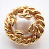 Secondhand Chanel Vintage Round Clip-On Earrings Metal with Faux