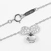 Secondhand Tiffany & Co. Open Paper Flower Pendant Necklace Platinum and Diamonds