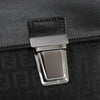 Fendi Convertible Pushlock Flap Satchel Zucca Canvas and Leather