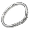 Secondhand Tiffany & Co. Elsa Peretti Curved Wedding Band Ring Platinum with Diamond