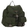 Secondhand Prada Double Front Pocket Backpack Tessuto
