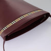 Secondhand Burberry Shoulder Bag Burgundy Leather Bags