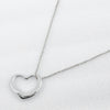 Secondhand Tiffany & Co. Elsa Peretti Open Heart Pendant Necklace Sterling