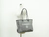 Secondhand Chanel Deauville Tote Gray Canvas Accessories