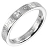Secondhand Tiffany & Co. Flat Ring Platinum / 3P Diamond