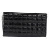 Chanel Chocolate Bar Chain Clutch Quilted Patent