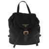 Secondhand Prada Buckle Backpack Quilted Tessuto