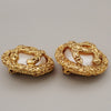 Secondhand Chanel Vintage CC Logo Round Clip-on Earrings
