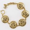 Secondhand Chanel Vintage CC Quilted Medallion Bracelet