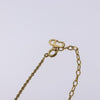 Secondhand Christian Dior CD Round Pendant Necklace Metal and Crystals