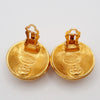 Secondhand Chanel Vintage CC Round Button Clip-On Earrings
