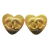 Secondhand Chanel Vintage CC Heart Clip-On Earrings