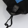 Secondhand Prada Logo Drawstring Backpack Tessuto with Printed Saffiano