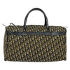 Christian Dior Vintage Trotter Boston Bag Diorissimo Canvas