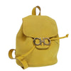 Secondhand Salvatore Ferragamo Gancini Flap Drawstring Backpack