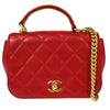 Secondhand Chanel Carry Around Flap Bag Quilted Caviar