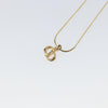 Secondhand Christian Dior CD Pendant Necklace Gold-plated