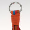 Loewe Anagram Bag Charm Key Holder Metal with Leather