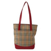Secondhand Burberry Nova Check Tote canvas check pattern