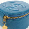 Secondhand Chanel Vintage Timeless Round Jewelry Case Caviar