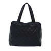 Chanel Vintage CC Zip Around Bowler Bag Quilted Caviar
