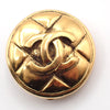 Secondhand Chanel Vintage CC Round Button Clip-On Earrings