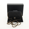 Secondhand Chanel Classic Flap Clutch with Chain Quilted Caviar