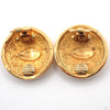 Secondhand Chanel Vintage CC Round Button Clip-On Earrings
