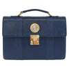 Secondhand Versace Vintage Handbag Blue Leather Bags