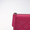 Chanel O Case Clutch Quilted Caviar