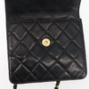 Chanel Vintage Square Flap Shoulder Bag Quilted Patent